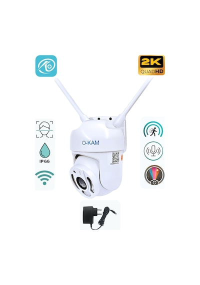 O-kam 3031pro Tek Kamera 3mp Hareketli Wifi Akıllı Kamera , Yapay Zeka, Gece Görüş, Karşılıklı Konuşma