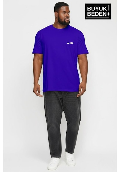 Superlife Erkek Büyük Beden Ar Baskılı 3xl-6xl Bisiklet Yaka Tshırt Spr26bts510-01 Saks Mavi Superlife Erkek Büyük Beden Ar Baskılı 3xl-6xl Bisiklet Yaka Tshırt Spr26bts510-01 Saks Mavi
