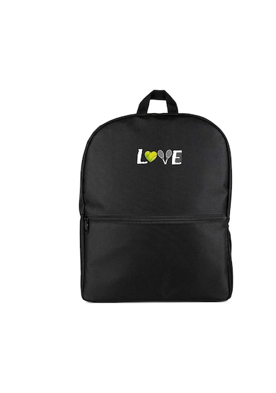 Tennis Love Siyah Sırt Çantası