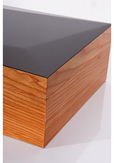 Humidor / Puro Saklama Kutusu Kahverengi - Siyah