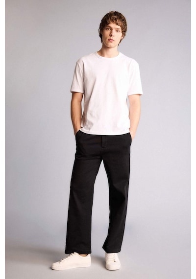 Defacto Yumuşak Dokulu Wide Leg Jean Pantolon H2880ax26spnm40 Siyah-nm40