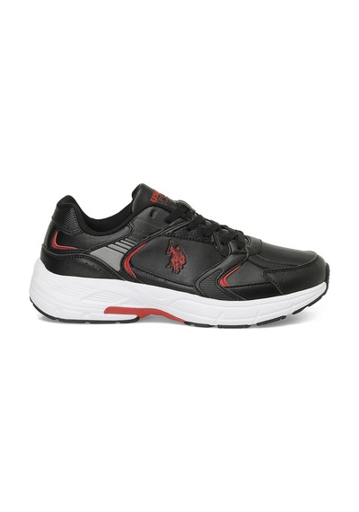 U.s. Polo Assn. Felıx Glb 4pr Siyah Erkek Sneaker 000000000101740708 Siyah-kırmızı Kırmızı - Siyah