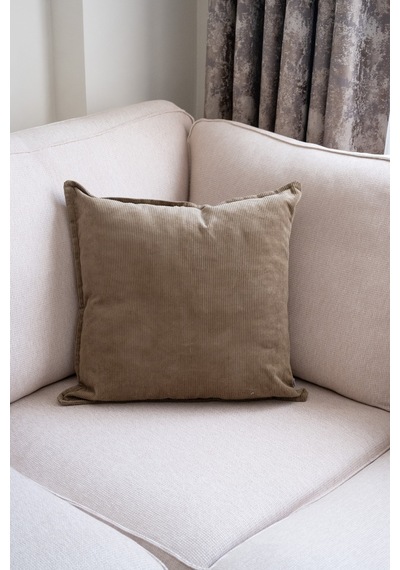 Yeşil Kadife Fitilli 50x50 Dekoratif Kırlent Kılıfı Yeşil - 695796389 Yeşil