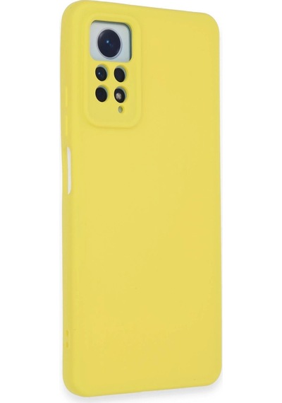 Newface Xiaomi Redmi Note 12 Pro 4g Kılıf Nano İçi Kadife Silikon Semeglbl - 93 - Sarı