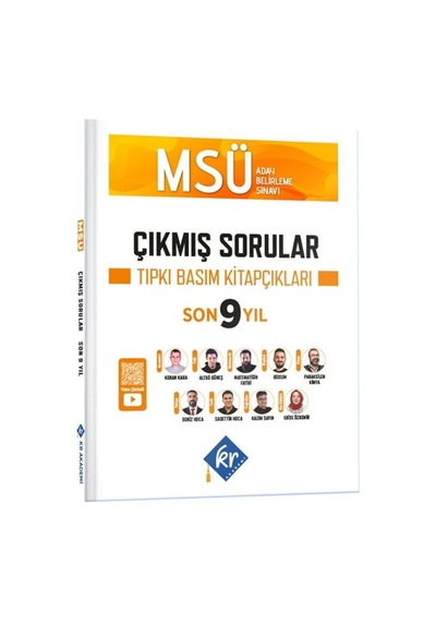 Kr Akademi Msü Çıkmış Sorular Son 9 Yıl Tıpkı Basım Kitapçıkları