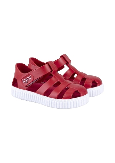 Igor Çocuk Cırtlı Sandalet S10289 Nıco 005-rojo