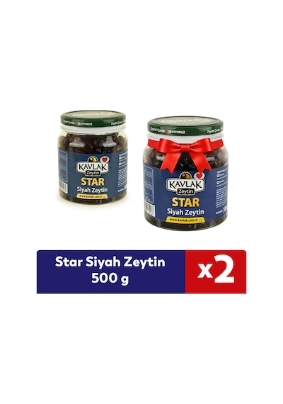 Kavlak Gemlik Star Siyah Zeytin 500 Gr 1 Alana 1 Bedava