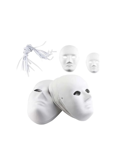 Bu-bu Maske İnsan Yüzü Modeli 3028 12'li Paket