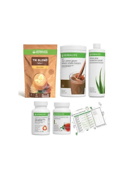 Çikolatalı Shake,triblend Muzlu, Klasik Bitk. Çay50gr,aloe Vera Kons. Içec,termo Complete