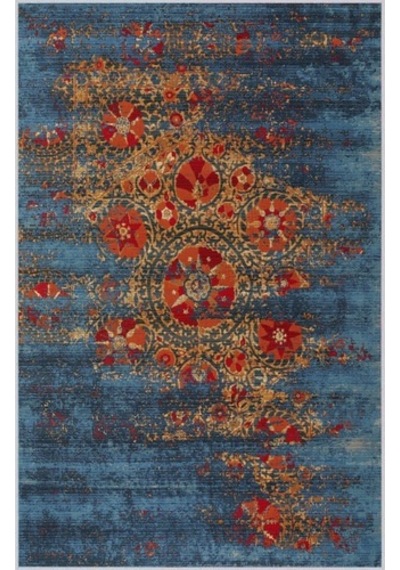 Rovigo Home Dijital Baskı Kaymaz Taban Salon Halısı Rvg1256 Çok Renkli