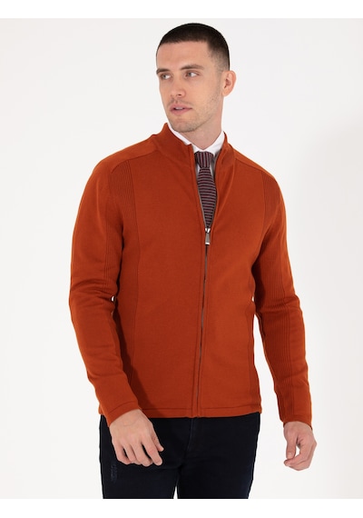 Pierre Cardin Erkek Bakır Hırka Triko 50263239-vr182 Bakır Çok Renkli