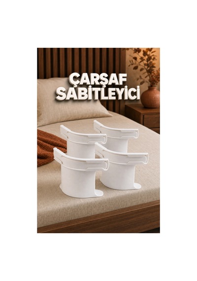 4'lü Çarşaf Sabitleme Aparatı Nevresim Tutucu Yatak Kenarı Pratik Set