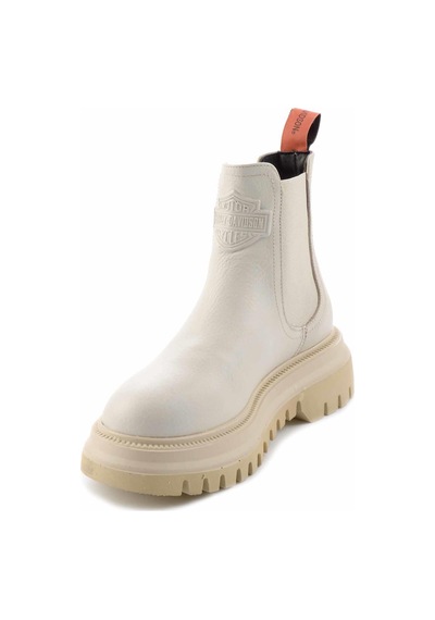Harley Davidson Beige Leather Kadın Bot & Bootie Hd0777003103 Bej