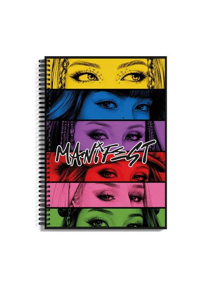 Manifest Defter A4 Spiralli 80 Yaprak Pp Kapak Çizgili Model 2 Çok Renkli