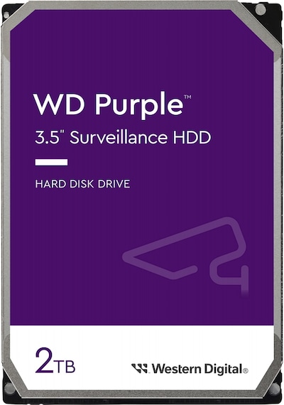 Wd Purple, Wd23purz, 3.5&quot , 2tb, 256mb, 5400 Rpm, 7/24 Güvenlik, Hdd Türkiye Distribütörü Garantili