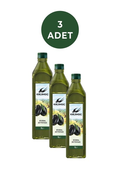 Kırlangıç Riviera Zeytinyağı 3 x 1 L