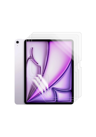 Apple iPad Air 13 Inç 2026 M4 Uyumlu Tam Koruma Nano Esnek Tablet Kırılmaz Ekran Koruyucu 3 Adet