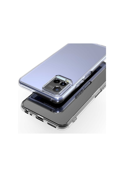 Vivo Y33S Kılıf Lüx Şeffaf Kamera Lens Korumalı Silikon Kılıf