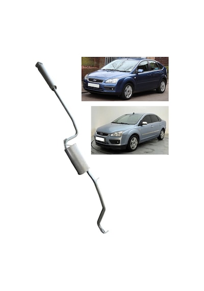Ford Focus Ghıa Takım Arka Orta Egzoz Borulu 2005 Ve Sonrası Uyumlu Eksoz