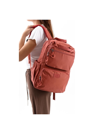 571 Collections Ultra Hafif Şik Ve Su Geçirmez Orta Boy Sırt Çantası Kiremit Model: 571-13-9f Kiremit