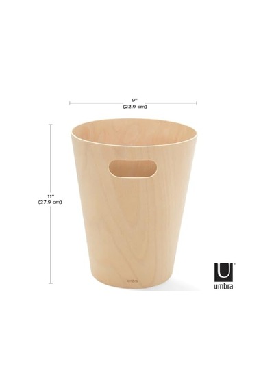 Woodrow Çöp Kovası 2 Galon 7,5 L Kapasiteli Doğal Renk Diğer