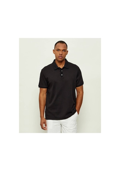 Calvin Klein Ss Tonal Strıpe Erkek Polo Yaka T-shirt-16286 Pzm Nearly Navy