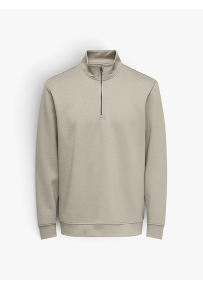 Only & Sons Onsluca Lıfe Reg Ls Halfzıp Sweat Erkek Gri Sweatshirt - 22037612
