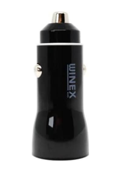 Winex W001 Usba Çift Çıkışlı 3.1A Araç Şarj Aleti Siyah
