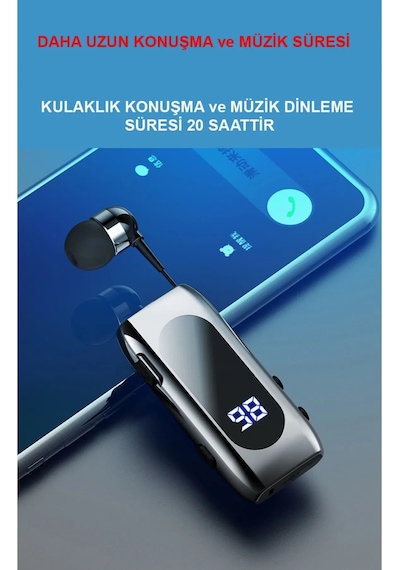 Dunspin DS-F210 Led Ekranlı Makaralı Bluetooth Kulaklık
