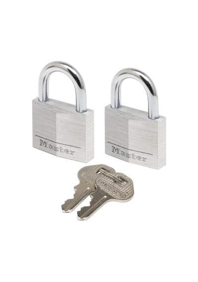 Master Lock 9130eurt Anahtarlı 2'li Alüminyum Asma Kilit Seti, Gr