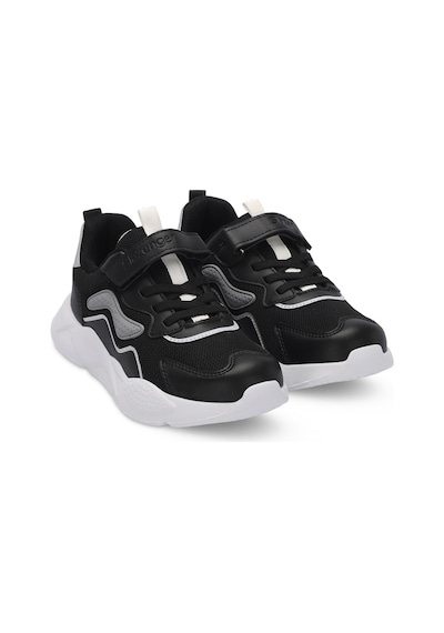 Slazenger PESO I Çocuk Cırt Cırtlı Siyah Sneaker
