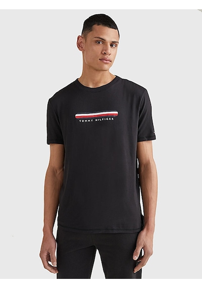 Tommy Hilfiger Tommy Hılfıger Erkek T-shırt Um0um02348-bds SIYAH