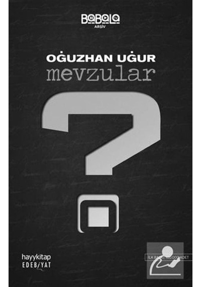 Mevzular / Oğuzhan Uğur