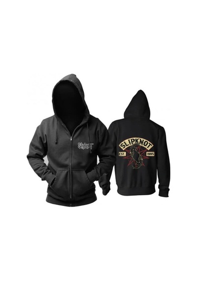 Startmore Slipknot Hoodie Fermuarlı Kapşonlu Mod34 14047 Siyah