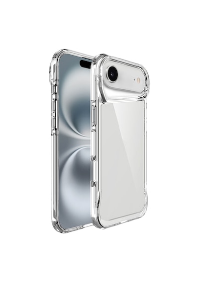 Forzacase Apple Uyumlu iPhone 17 Air İle  Gladia Serisi Kamera Köşe Korumalı Sert Plastik Şeffaf Kılıf Şeffaf