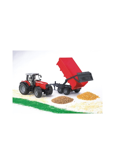 Bruder Massey Ferguson 7480 Traktör & Römork Br02045