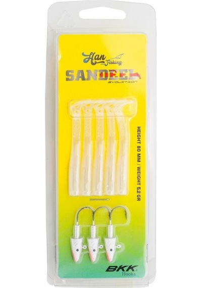 Hanfish Sandeel Silikon 80 Mm - 5.2 Gr. Sl-800 Peary White