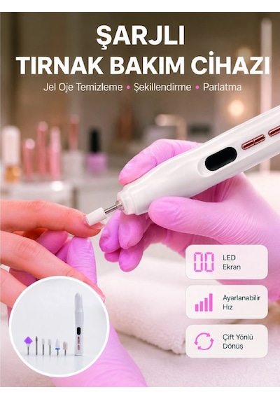 Evde Ve Profesyonel Kullanıma Uygun Tasarımlı Tırnak Bakım Cihazı