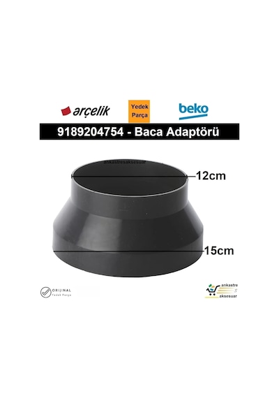 Arçelik Beko Altus Uyumlu Leisure Davlumbaz Baca Adaptörü 9189204754