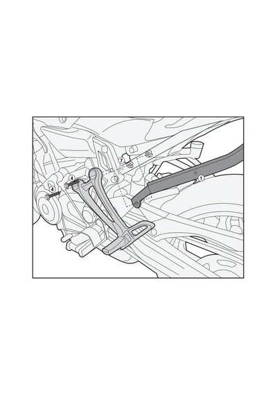 Gıvı 2118fz Yamaha Mt-07 14-17 Arka Çanta Taşıyıcı Tek Renk