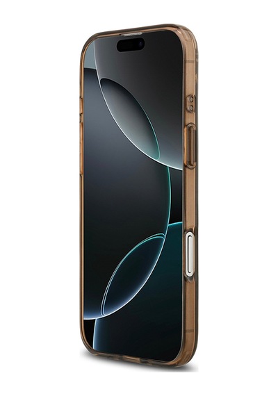 Apple Uyumlu iPhone 17 Air  Kılıf Guess Lisanslı M-safeli Iml Baskılı Klasik Logolu 4g Desenli Kahverengi Kahverengi