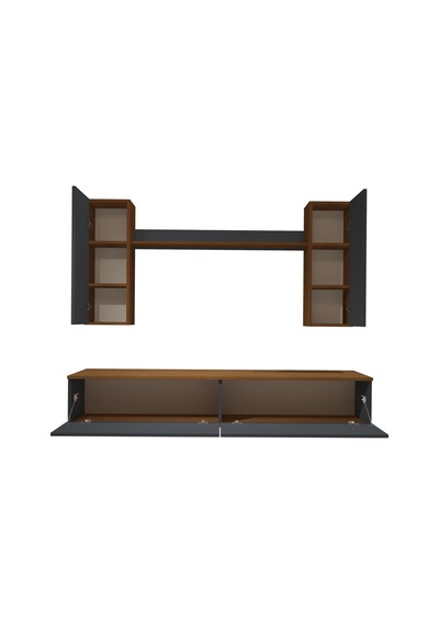 Decoraktiv Eko 7 Mdf Std Tv Ünitesi Tv Sehpası Ceviz - Antrasit