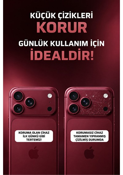 Guztech İphone 18 Pro Uyumlu 2 Adet Çizilme Karşıtı Nano Kamera Lens Koruyucu Esnek Şeffaf Kaplama Hd Koruma Şeffaf