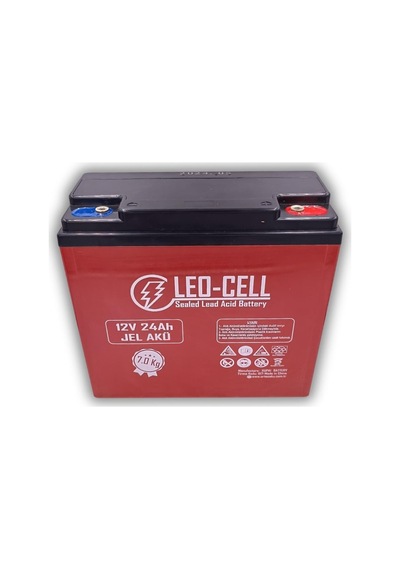 Leo-cell 6'lı 12v 24 Ah Japon Teknolojisi 7 Kg Elektrikli Motorsiklet Aküsü 2024 Üretimi