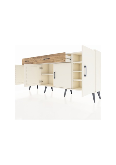 Arges Konsol 5 Raflı 2 Çekmeceli 4 Kapaklı 176x30x83 Aytaşı-aytaşı/çam Aytaşı/çam Arges Konsol 5 Raflı 2 Çekmeceli 4 Kapaklı 176x30x83 Aytaşı-aytaşı/çam Aytaşı/çam