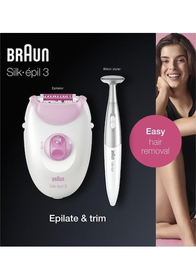Braun Silk-épil 3 3321 Epilatör / Epilasyon + Bikini Trimmer