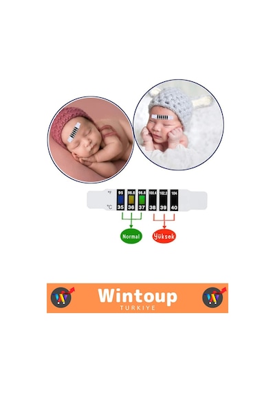 Tek Kullanımlık Çocuk Bebek Ateş Ölçer 4'lü