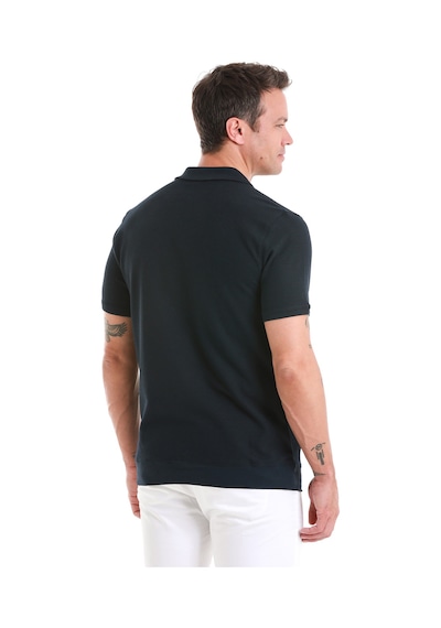 Hatemoğlu Lacivert Regular Fit Düz Polo Yaka Pamuklu Tişört 35362024c011 005 Lacivert