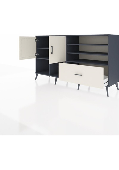 Kronos Konsol 7 Raflı Tek Çekmeceli 2 Kapaklı 176x59x99 Antrasit-aytaşı Aytası - Antrasıt Kronos Konsol 7 Raflı Tek Çekmeceli 2 Kapaklı 176x59x99 Antrasit-aytaşı Aytası - Antrasıt