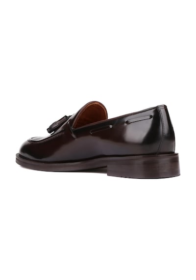 Shoetyle - Kahverengi Açma Deri Püsküllü Erkek Klasik Ayakkabı 250-7951-843-kahverengi
